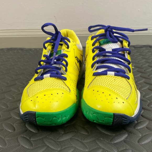 Polo Ralph Lauren by New Balance 696 Men’s Sneakers Athletic Yellow size 7 - Picture 3 of 11